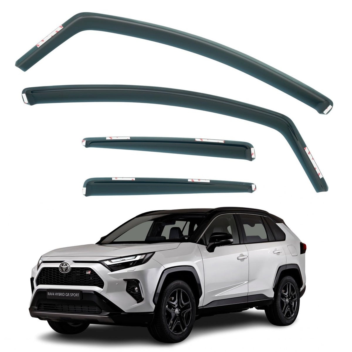 Toyota RAV4 Wind Deflectors 2019–2023, In-Channel