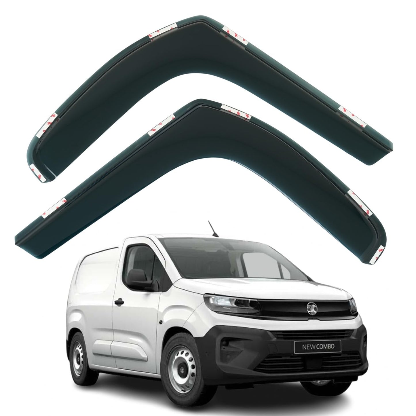 2 pcs Wind Deflectors For Vauxhall Combo 2019 2020 2021 2022 2023 2024 2025 Models. Combo Life Rain Guards, Combo-E Window Visors.
