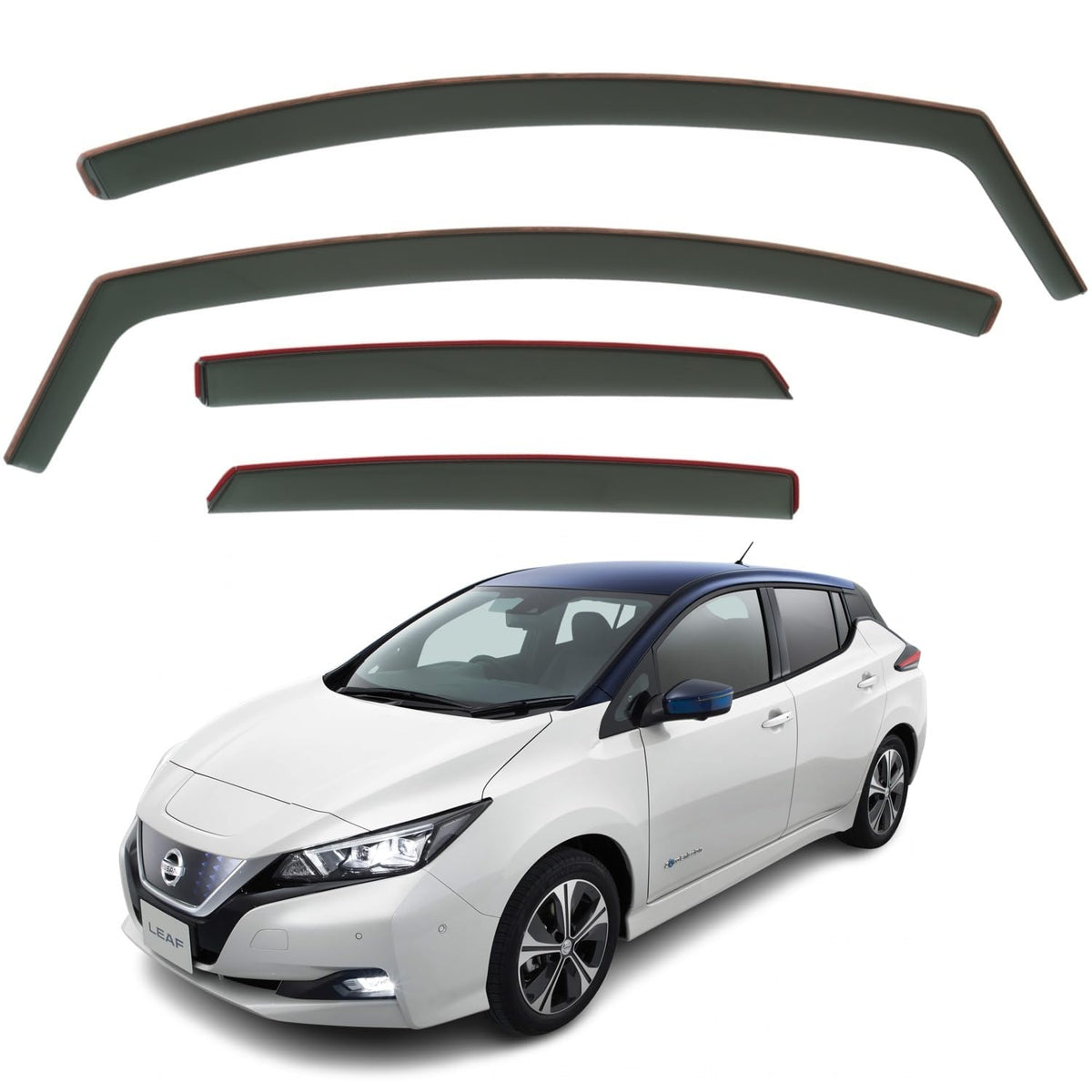 Nissan Leaf Wind Deflectors 2018–2024, In-Channel