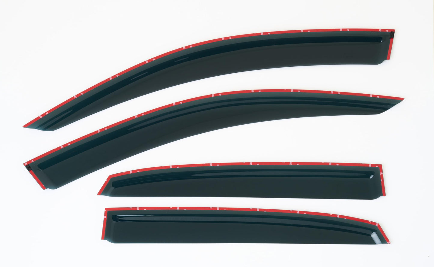 Set Of 4 STICK-ON Wind Deflectors Compatible with TOYOTA PRIUS XW50 2016 2017 2018 2019 2020 2021 2022 Models.
