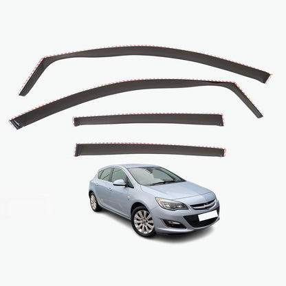 Set Of 4 Wind Deflectors Compatible with VAUXHALL ASTRA J/OPEL ASTRA J 5-door Hatchback 2010 2011 2012 2013 2014 2015 Models