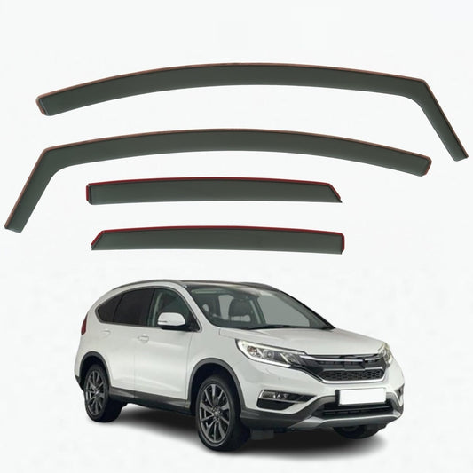 Set Of 4 Wind Deflectors Compatible with HONDA CR-V 5-door SUV 2012 2013 2014 2015 2016 Models.