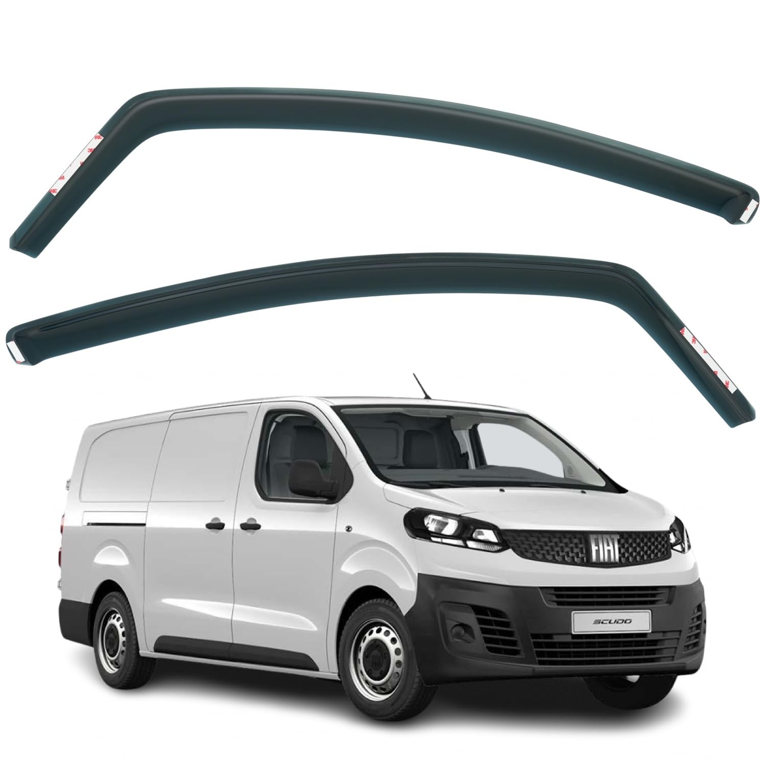Fiat Scudo Wind Deflectors 2022–2025, In-Channel
