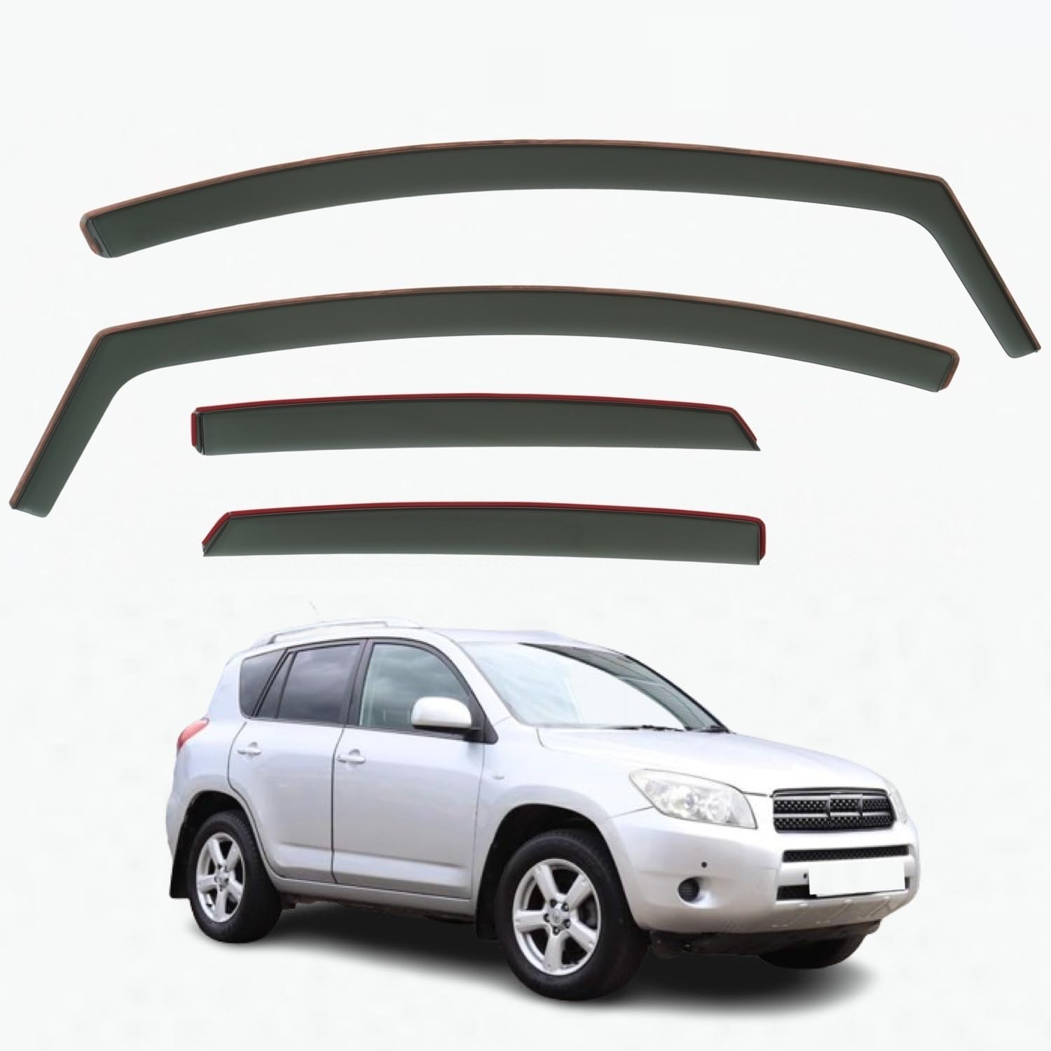 Toyota RAV4 Wind Deflectors 2006–2012, In-Channel