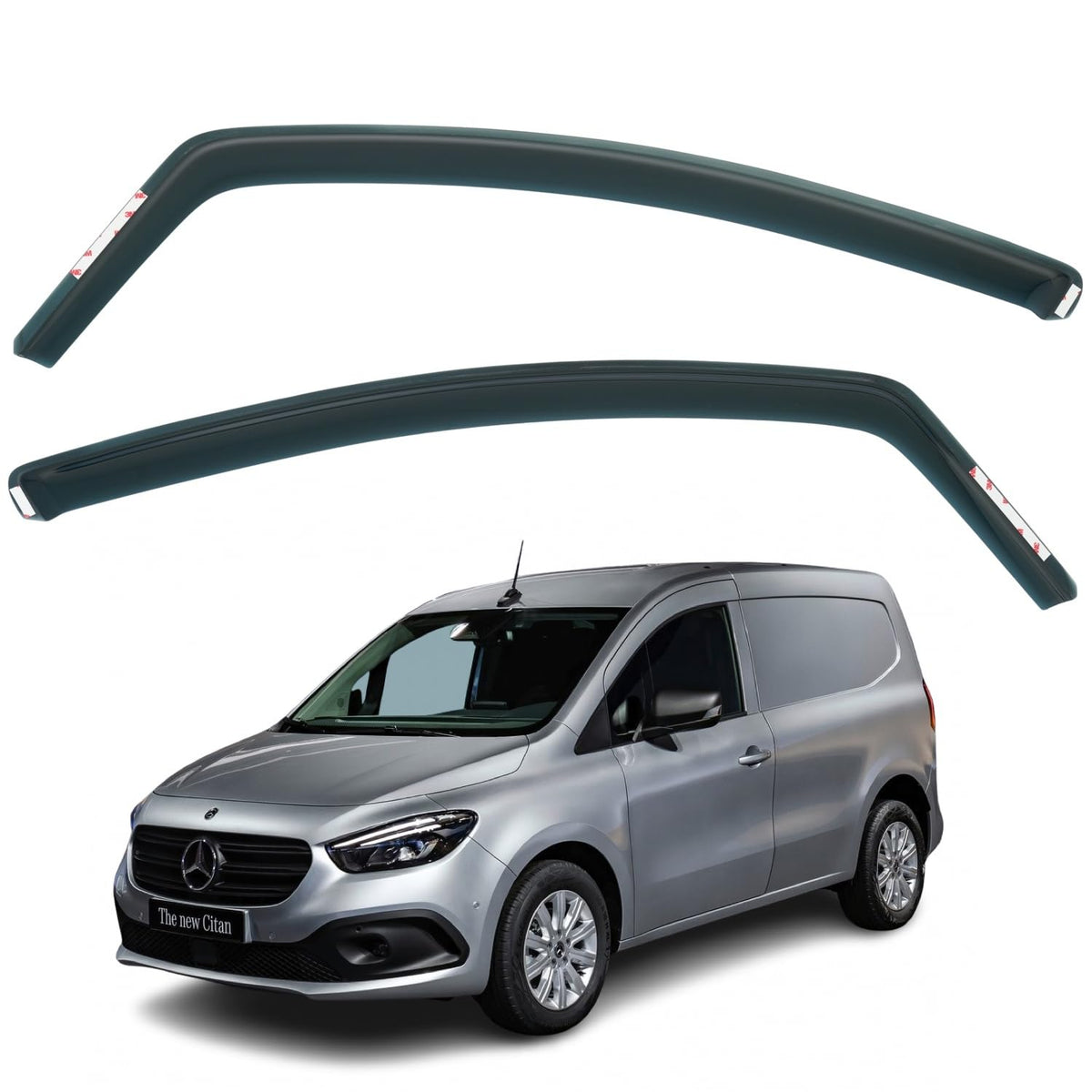 Mercedes-Benz Citan Wind Deflectors 2022–2026, In-Channel