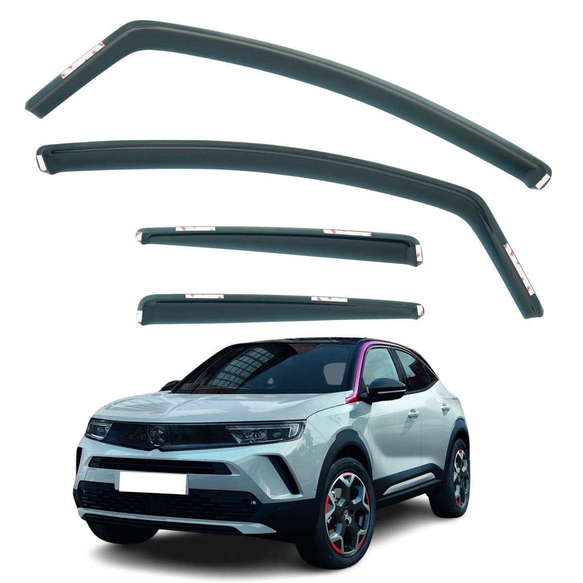 Vauxhall Mokka Wind Deflectors 2021–2026, In-Channel