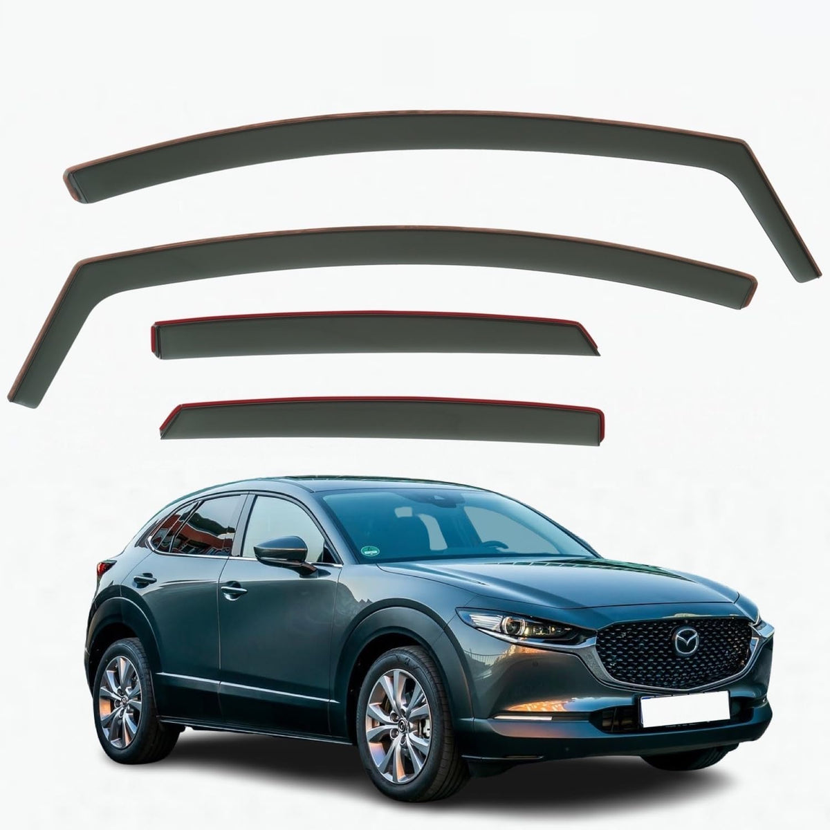 Mazda CX-30 Wind Deflectors 2019–2027, In-Channel