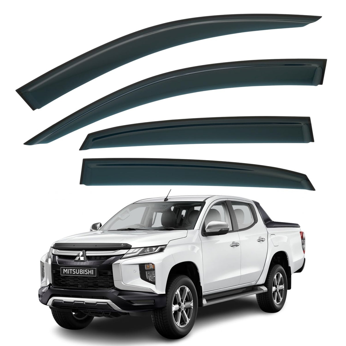 Fiat Fulback L200 Wind Deflectors 2015–2022, Out-Channel
