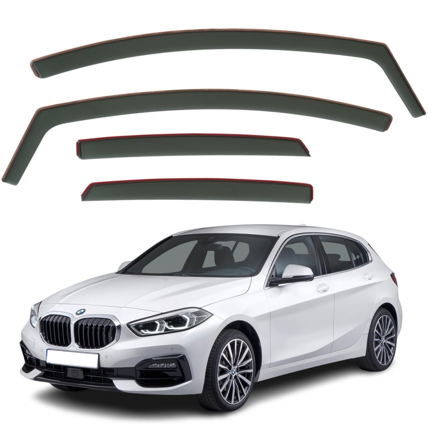 BMW 1 Series F40 Wind Deflectors 2020–2025, In-Channel