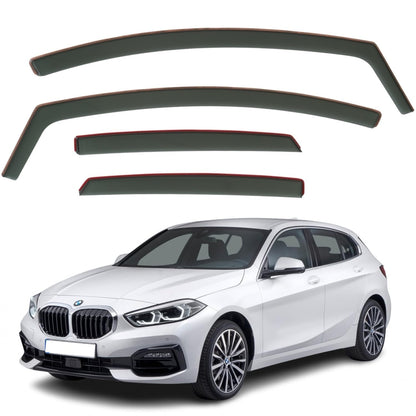 Set Of 4 Wind Deflectors Compatible with BMW 1-Series F40 5-door Hatchback 2020 2021 2022 2023 2024 2025 Models.