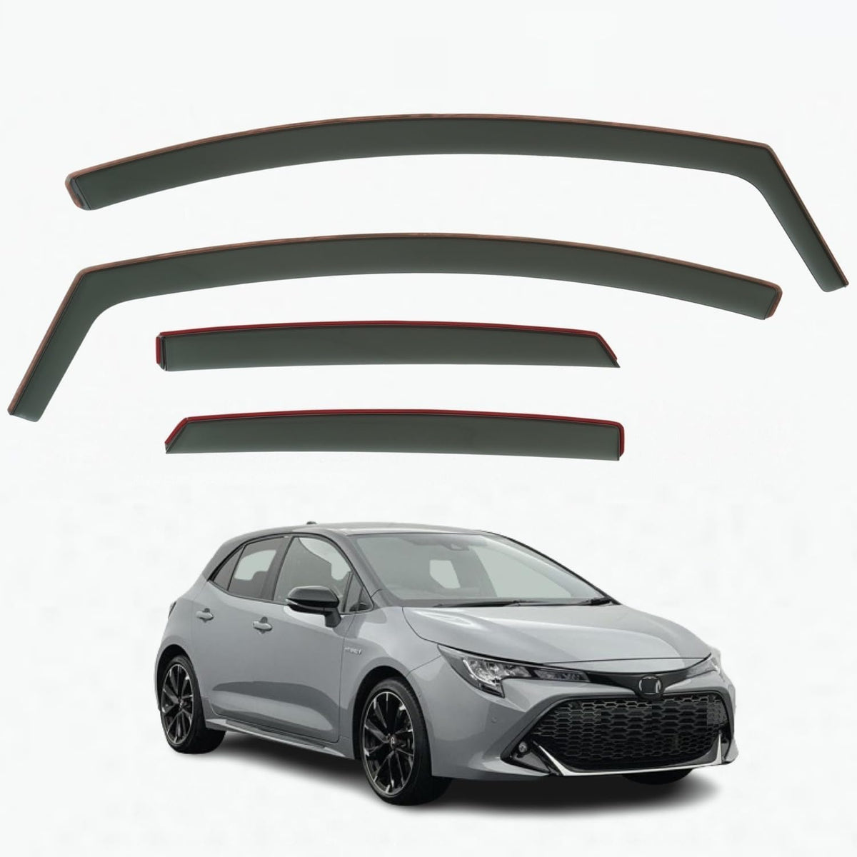 Toyota Corolla E210 Wind Deflectors 2019–2026, In-Channel