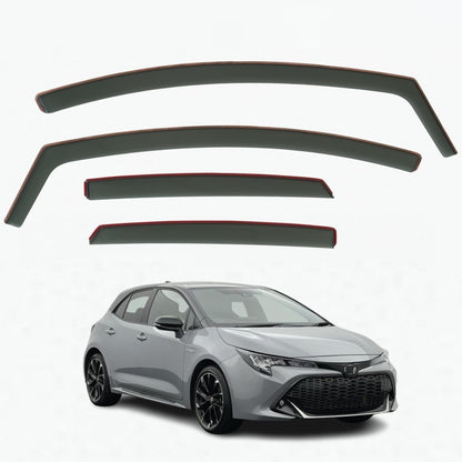 Set Of 4 Wind Deflectors Compatible with TOYOTA COROLLA 5-door HATCHBACK 2019 2020 2021 2022 2023 2024 2025 Models.