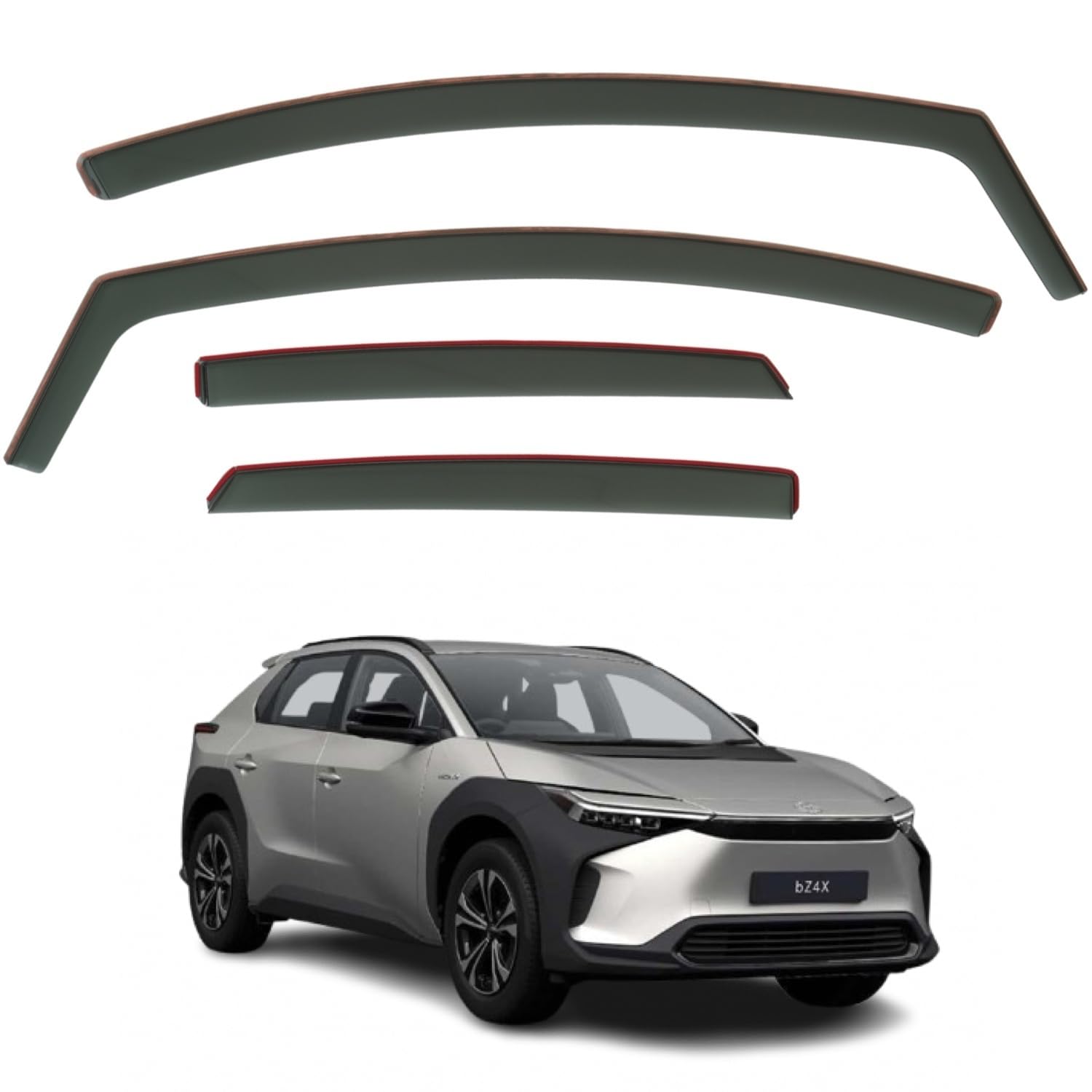 Toyota bZ4X Wind Deflectors 2022–2027, In-Channel