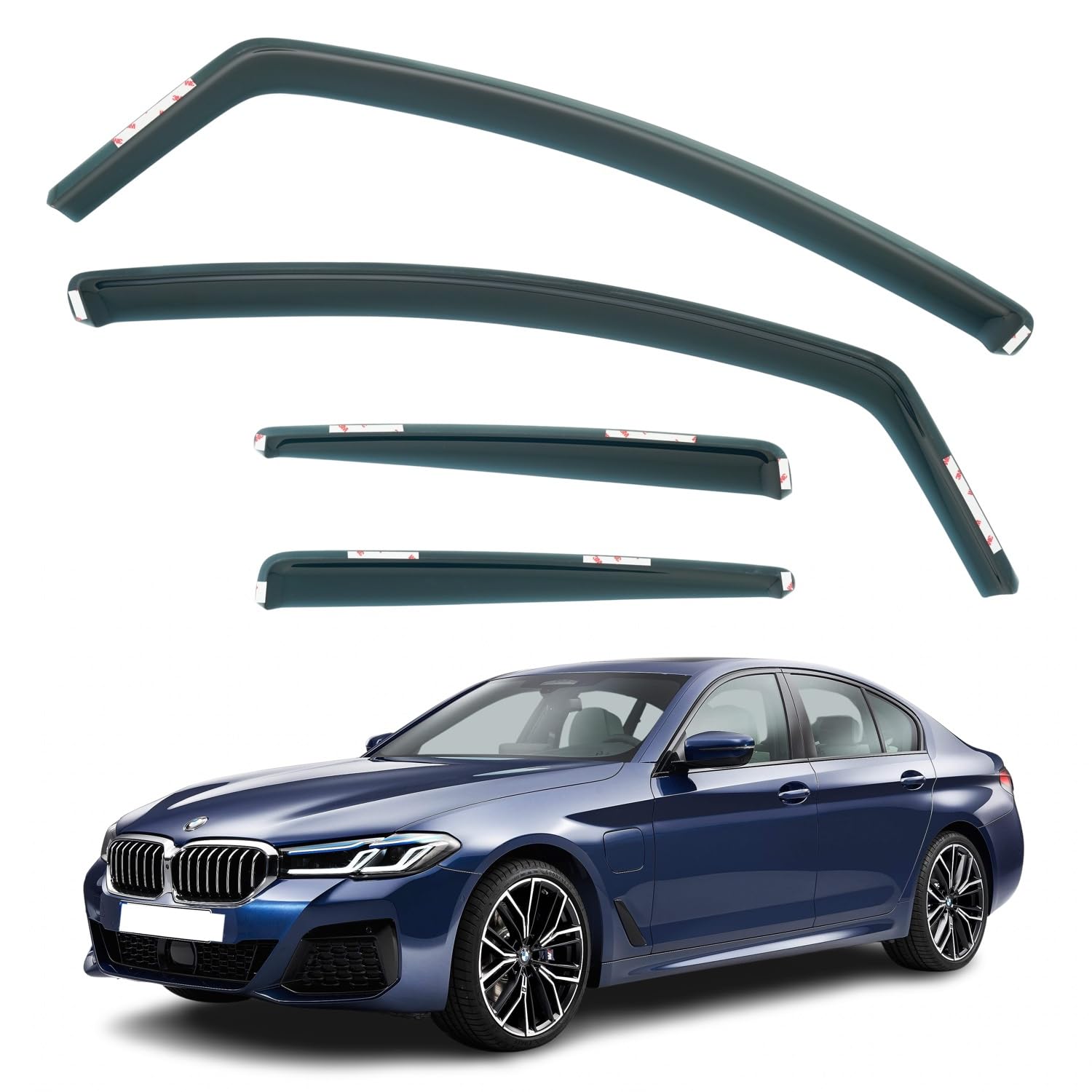 BMW 5 Series G30 Wind Deflectors 2017–2023, In-Channel