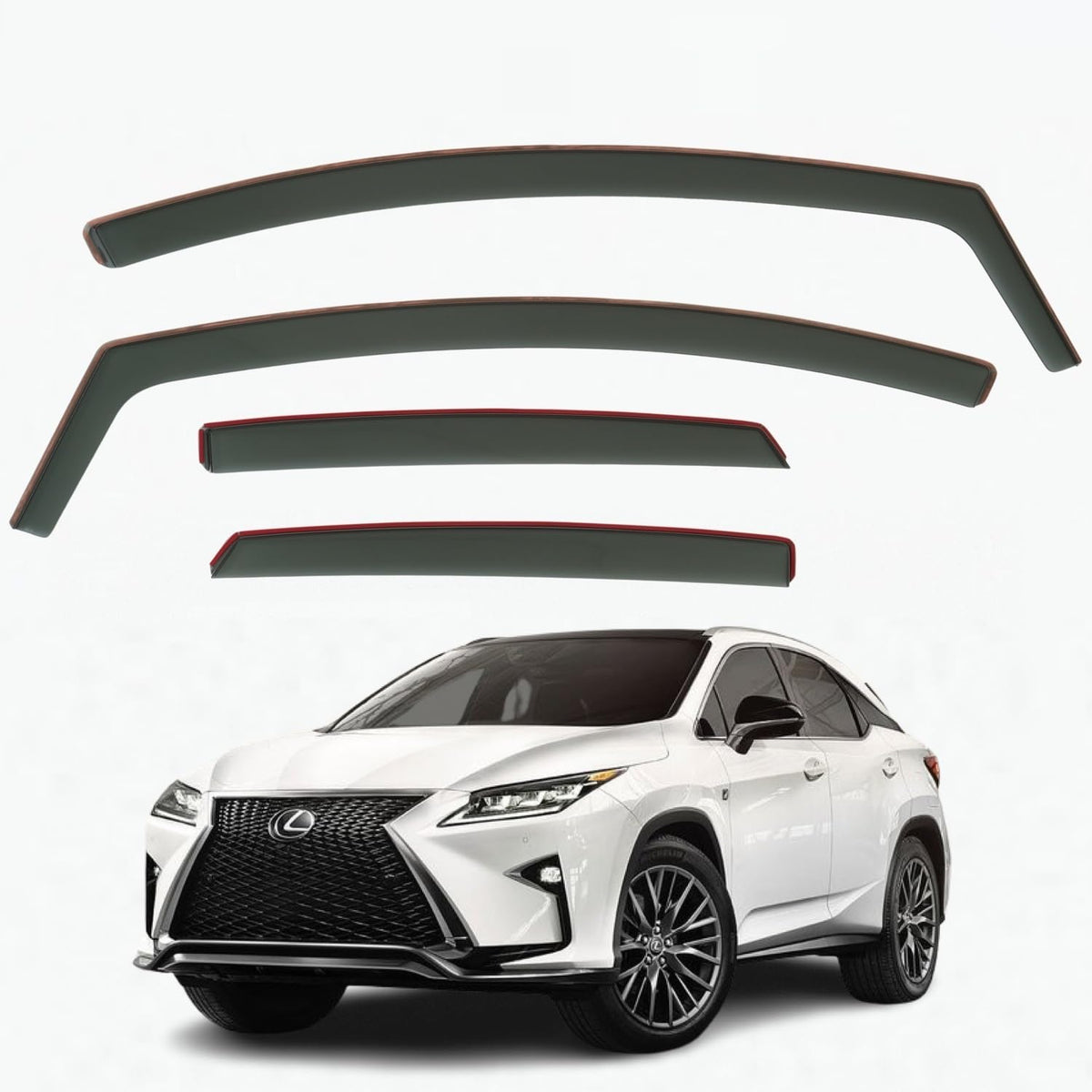 Lexus RX 450h Wind Deflectors 2016–2022, In-Channel