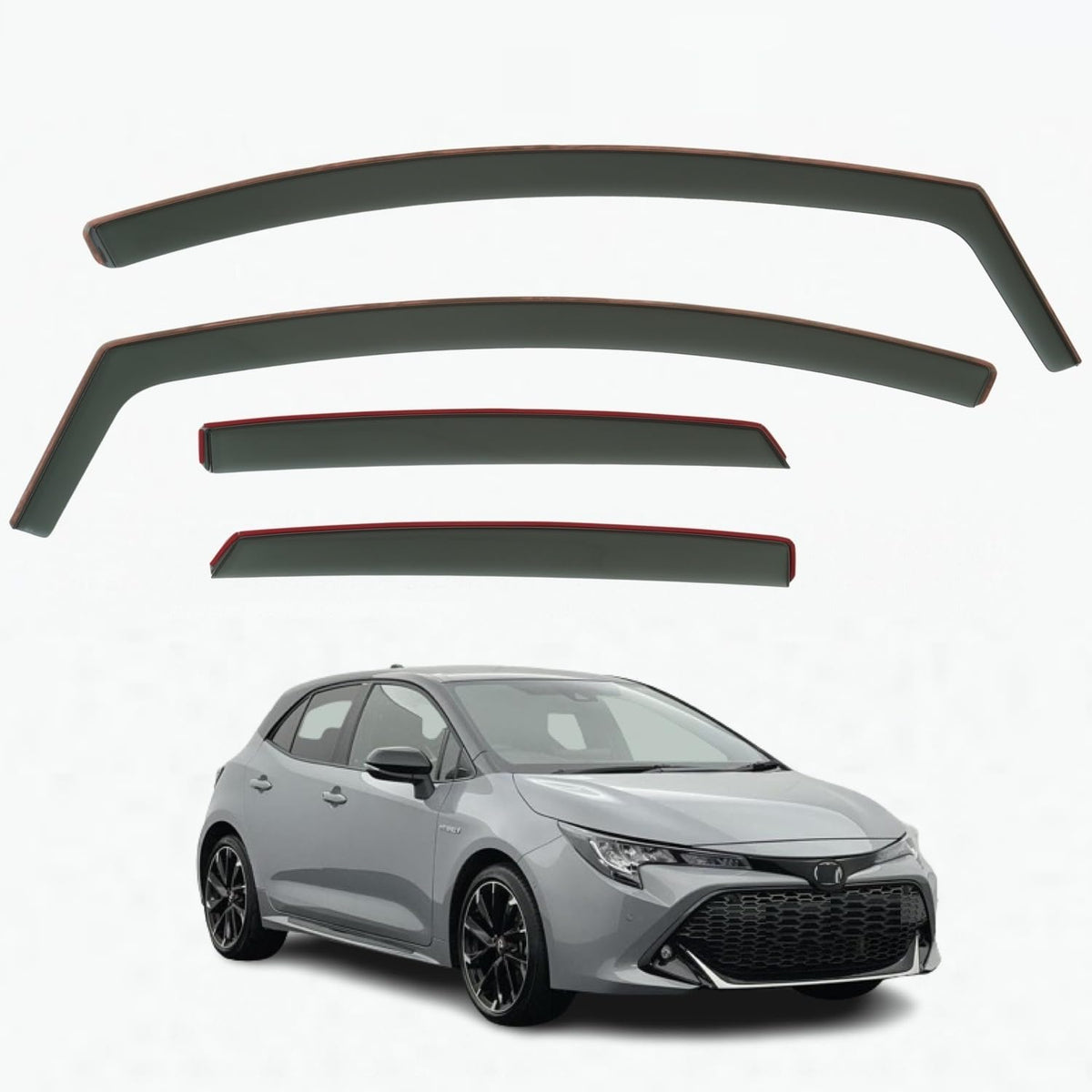 Toyota Corolla E210 Wind Deflectors 2019–2026, In-Channel