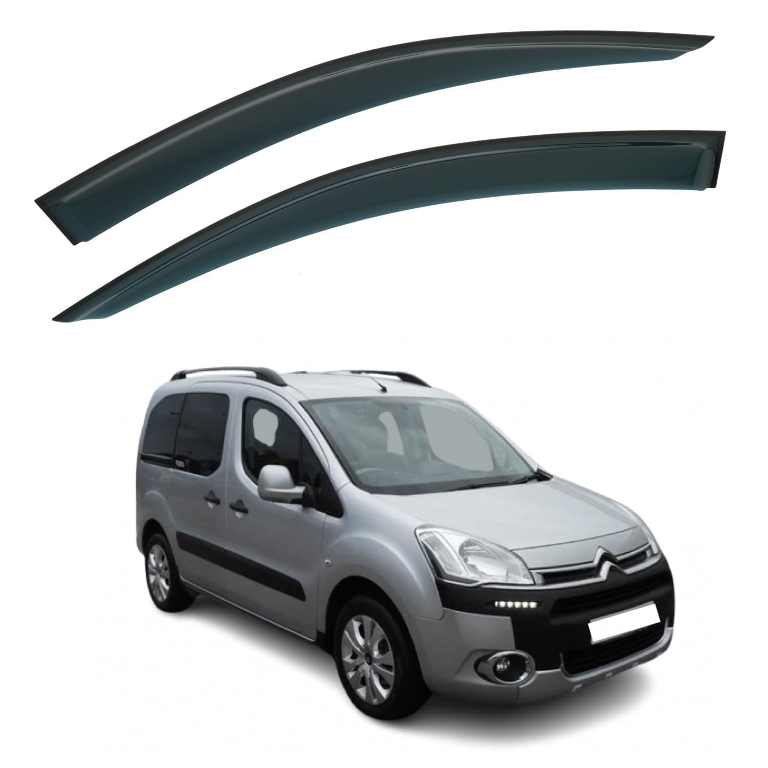 Citroën Berlingo MK2 Wind Deflectors 2008–2017, Out-Channel