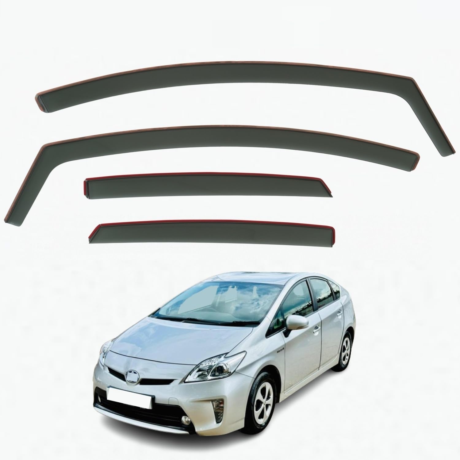 Toyota Prius XW30 Wind Deflectors 2009–2015, In-Channel
