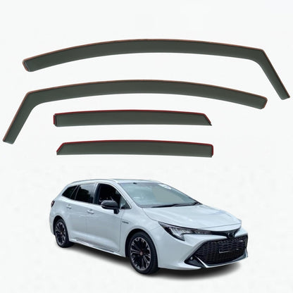 Set Of 4 Wind Deflectors Compatible with TOYOTA COROLLA 5-door ESTATE 2019 2020 2021 2022 2023 2024 2025 Models.