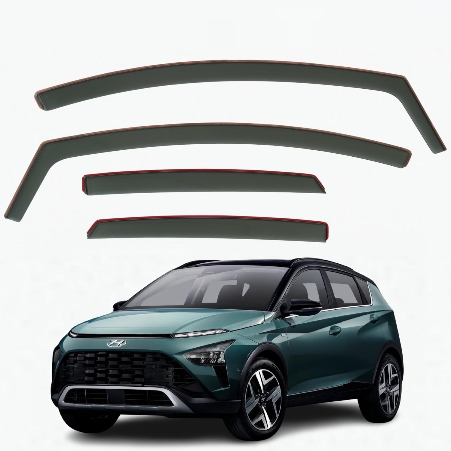 In-Channel Wind Deflectors, Hyundai Bayon 2021–2026