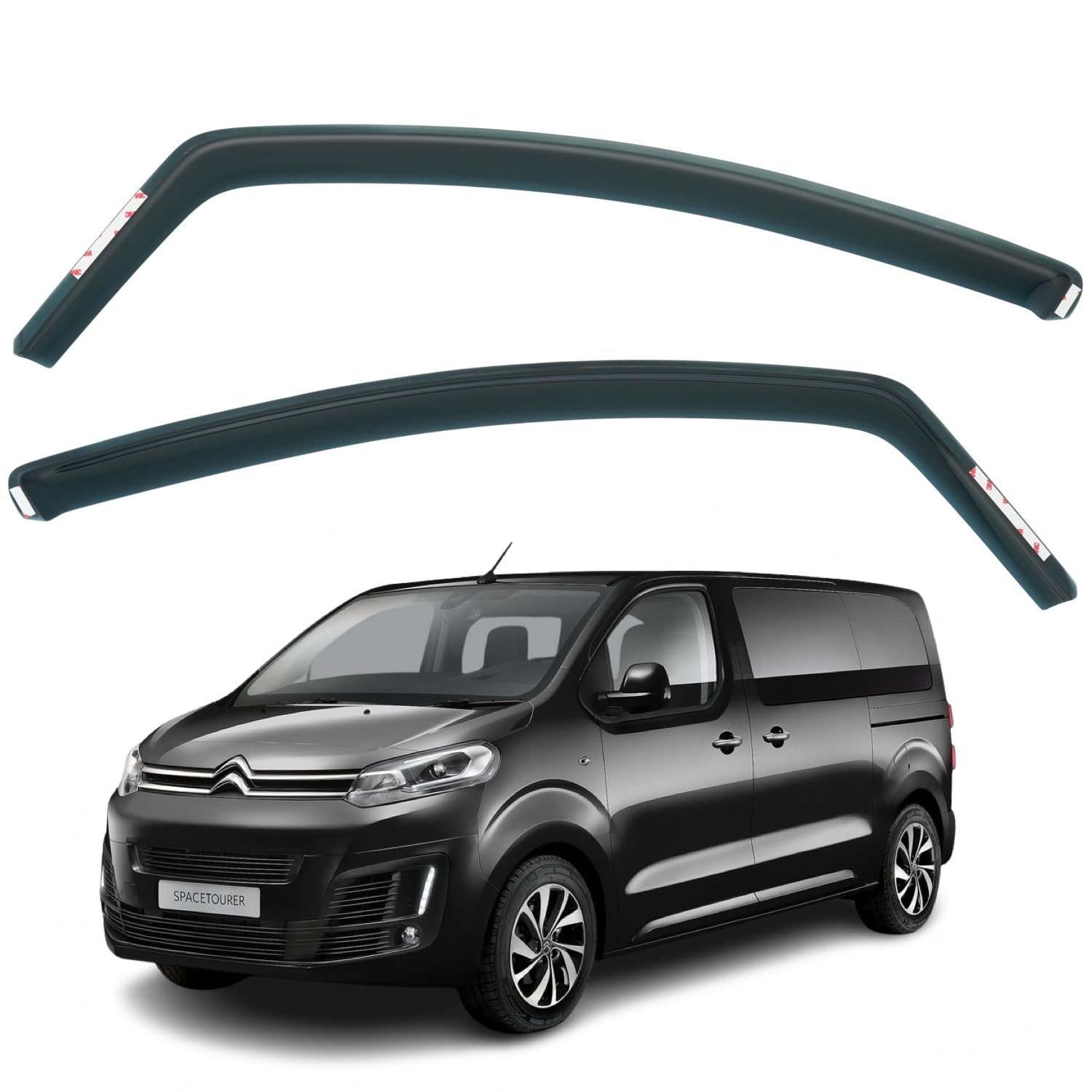 Citroën Dispatch Wind Deflectors 2016–2025, In-Channel