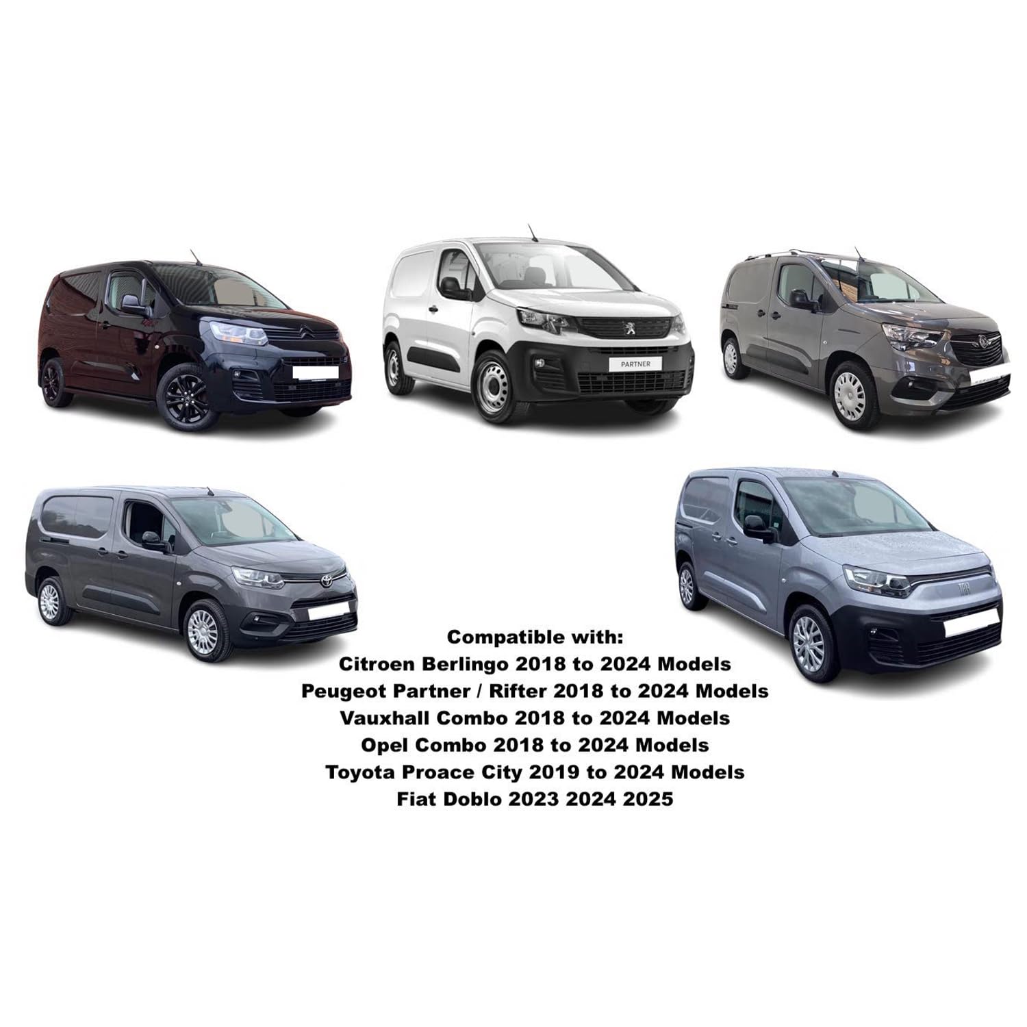 Citroën Berlingo MK3 Wind Deflectors 2018–2025, Out-Channel