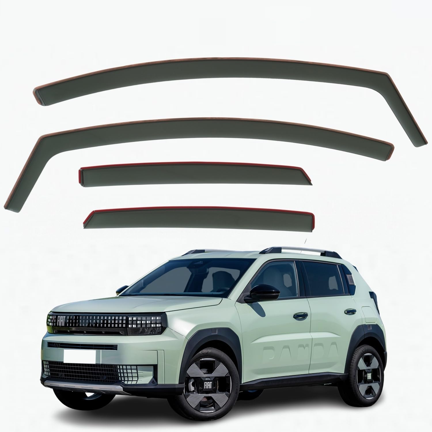 Fiat Grande Panda Wind Deflectors 2025–2027, In-Channel