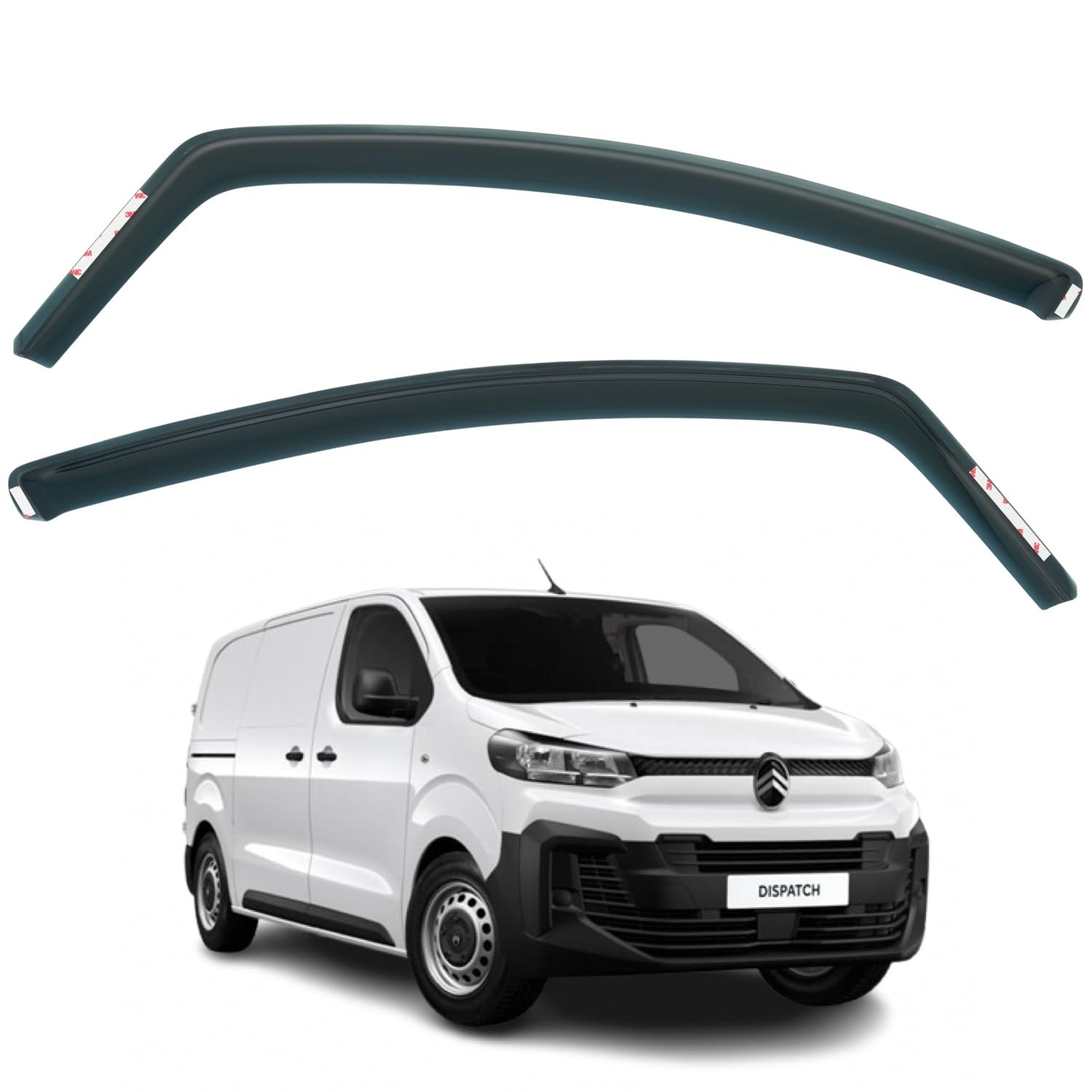 Citroën Dispatch Wind Deflectors 2016–2025, In-Channel