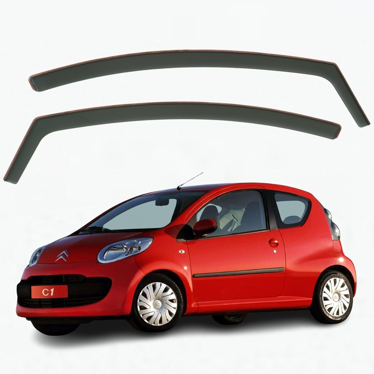 Citroën C1 mk1 Wind Deflectors 2005–2013, In-Channel