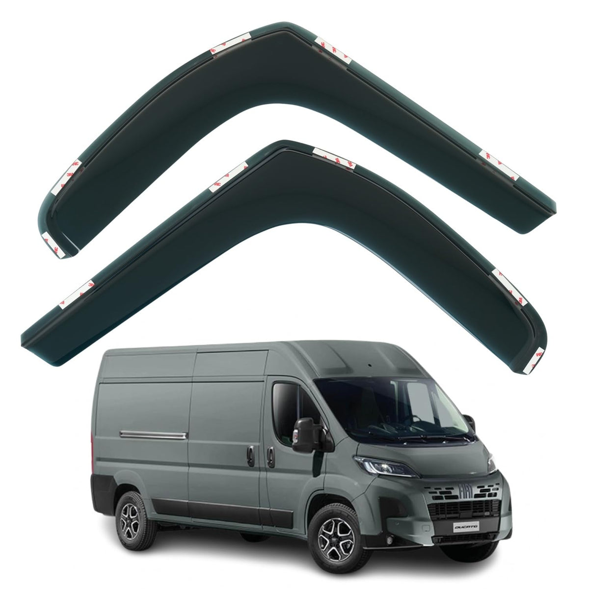 Fiat Ducato Wind Deflectors 2007–2025, In-Channel