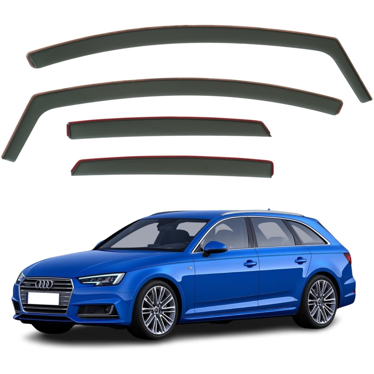 Audi A4 Wind Deflectors 2016–2024, In-Channel