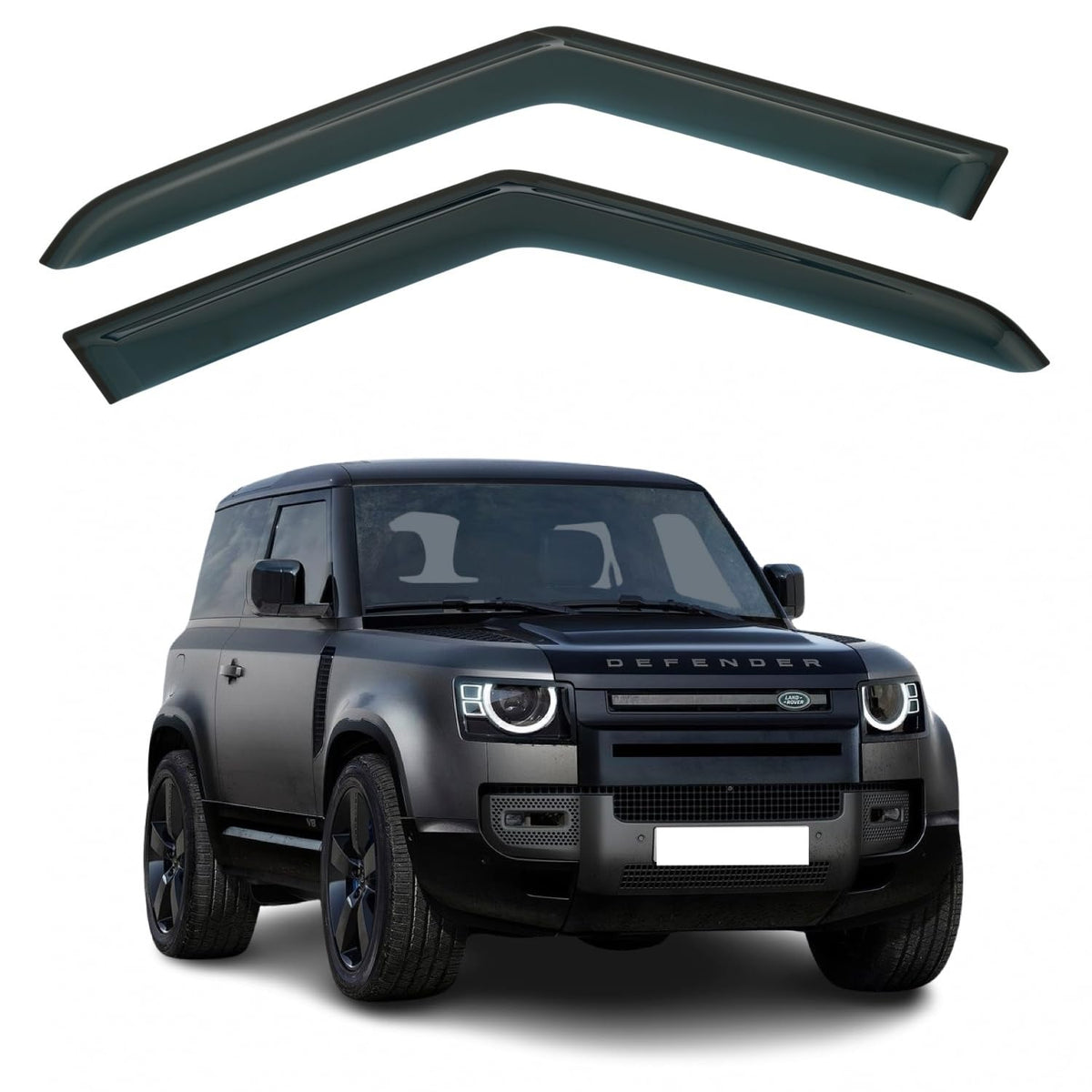 Land Rover Defender 90 L663 Wind Deflectors 2019–2026, Out-Channel