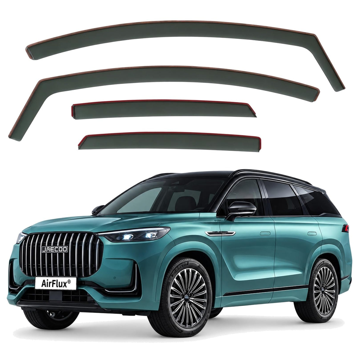 AirFlux wind deflectors for Jaecoo 8 J8 2024 to 2027