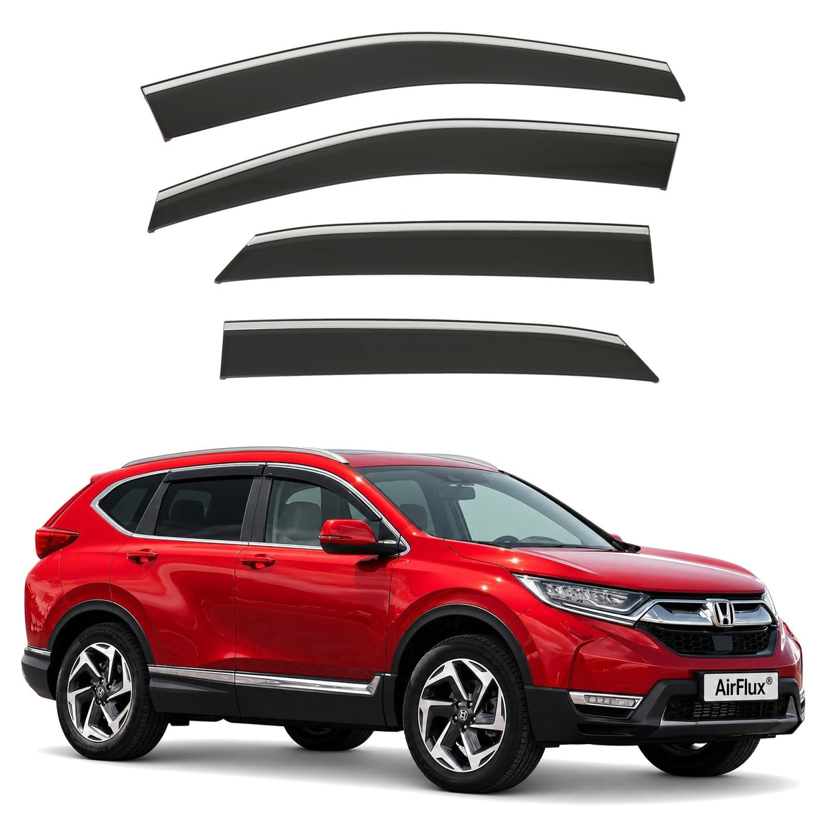 AirFlux wind deflectors for Honda CR-V Mk5 2018 to 2023