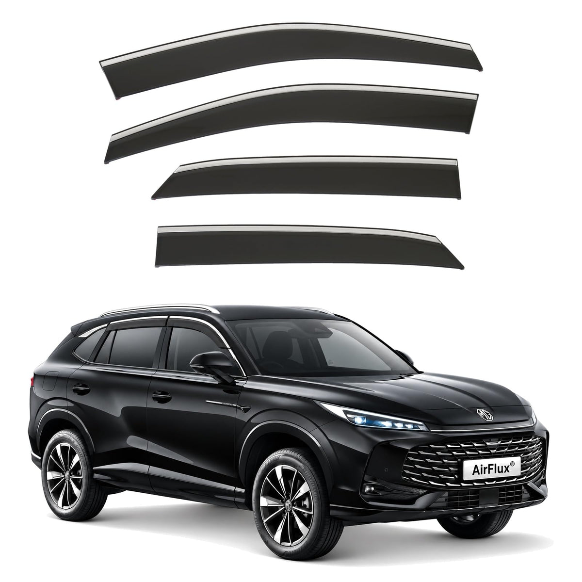 AirFlux wind deflectors for MG HS Mk2 2024 to 2027