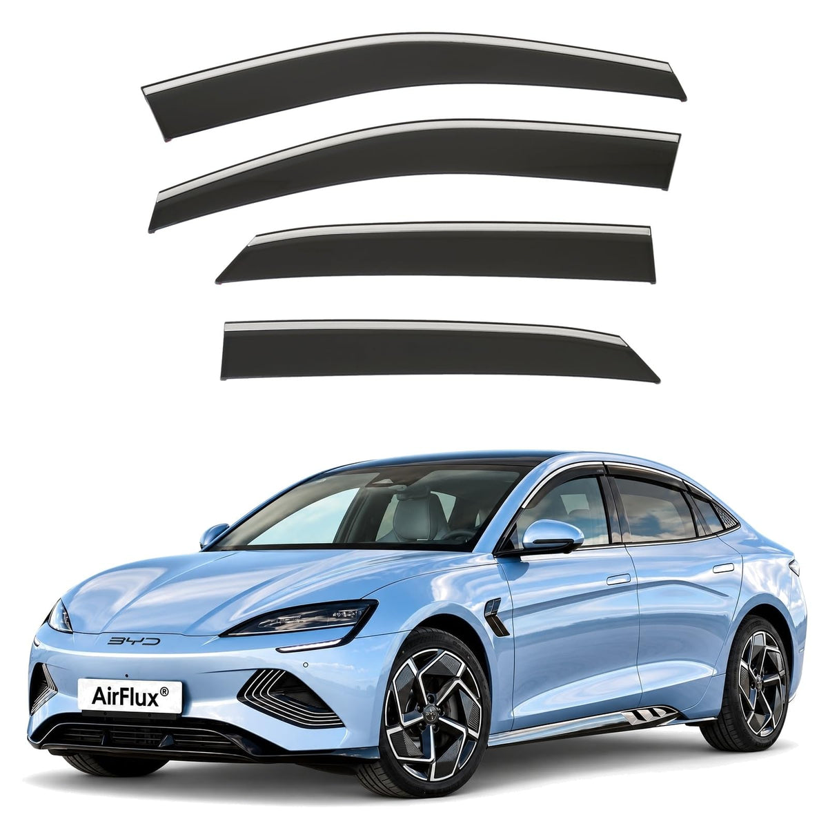 AirFlux wind deflectors for BYD Seal 2023 to 2027