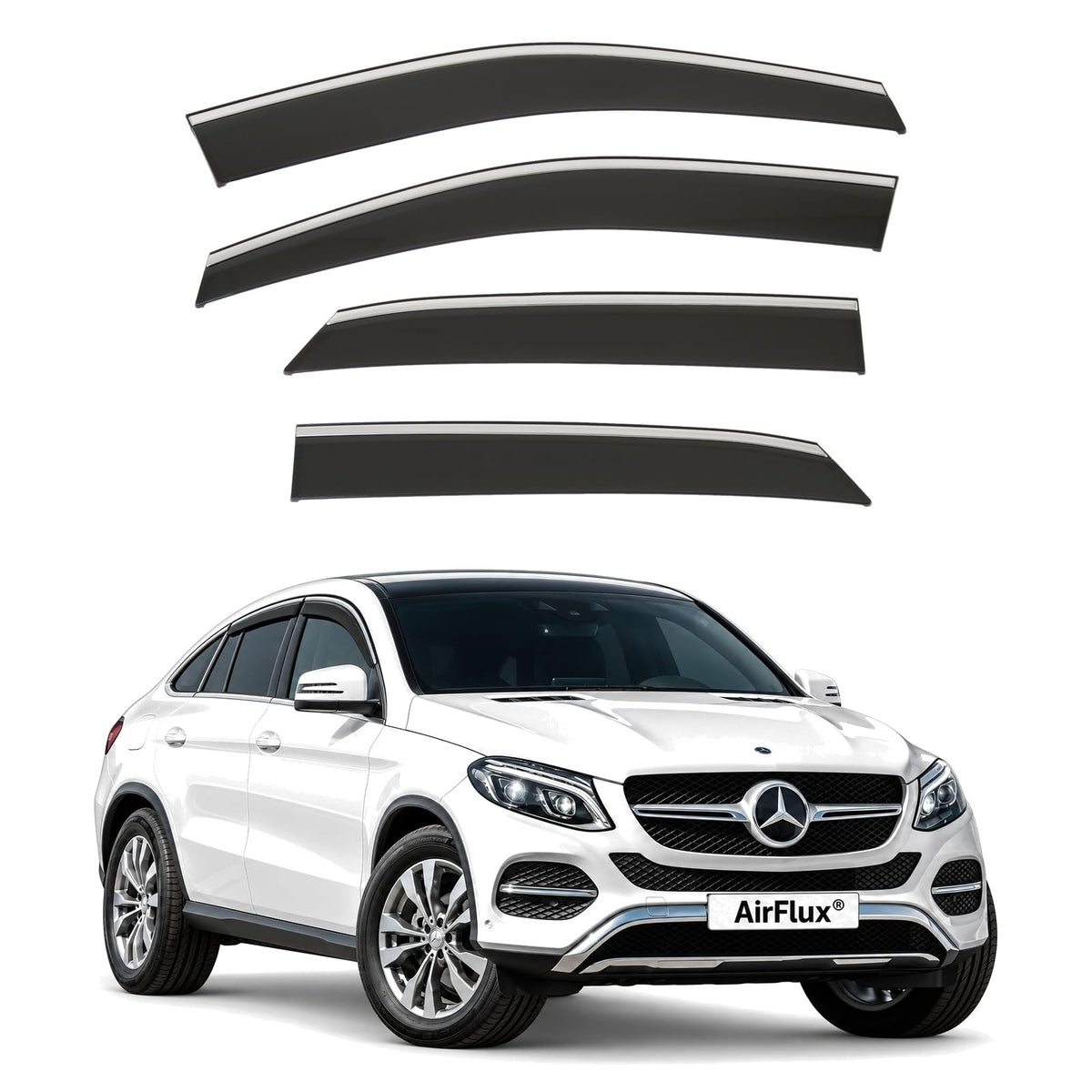 AirFlux wind deflectors for Mercedes GLE Coupe 2015 to 2019