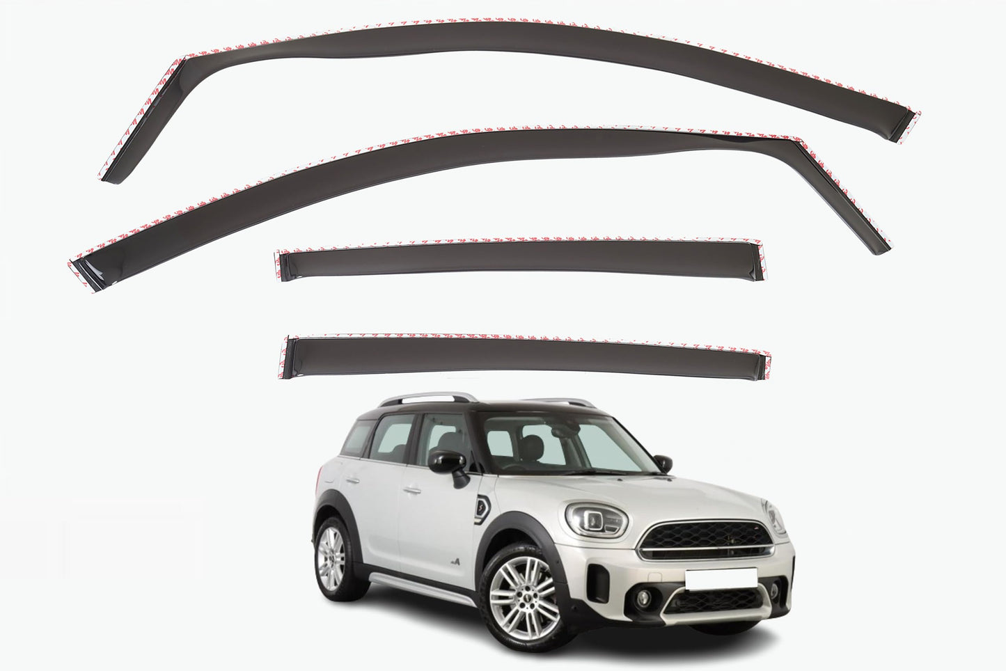 Set Of 4 Wind Deflectors Compatible with MINI COUNTRYMAN MK1 2010 2011 2012 2013 2014 2015 2016 Models.