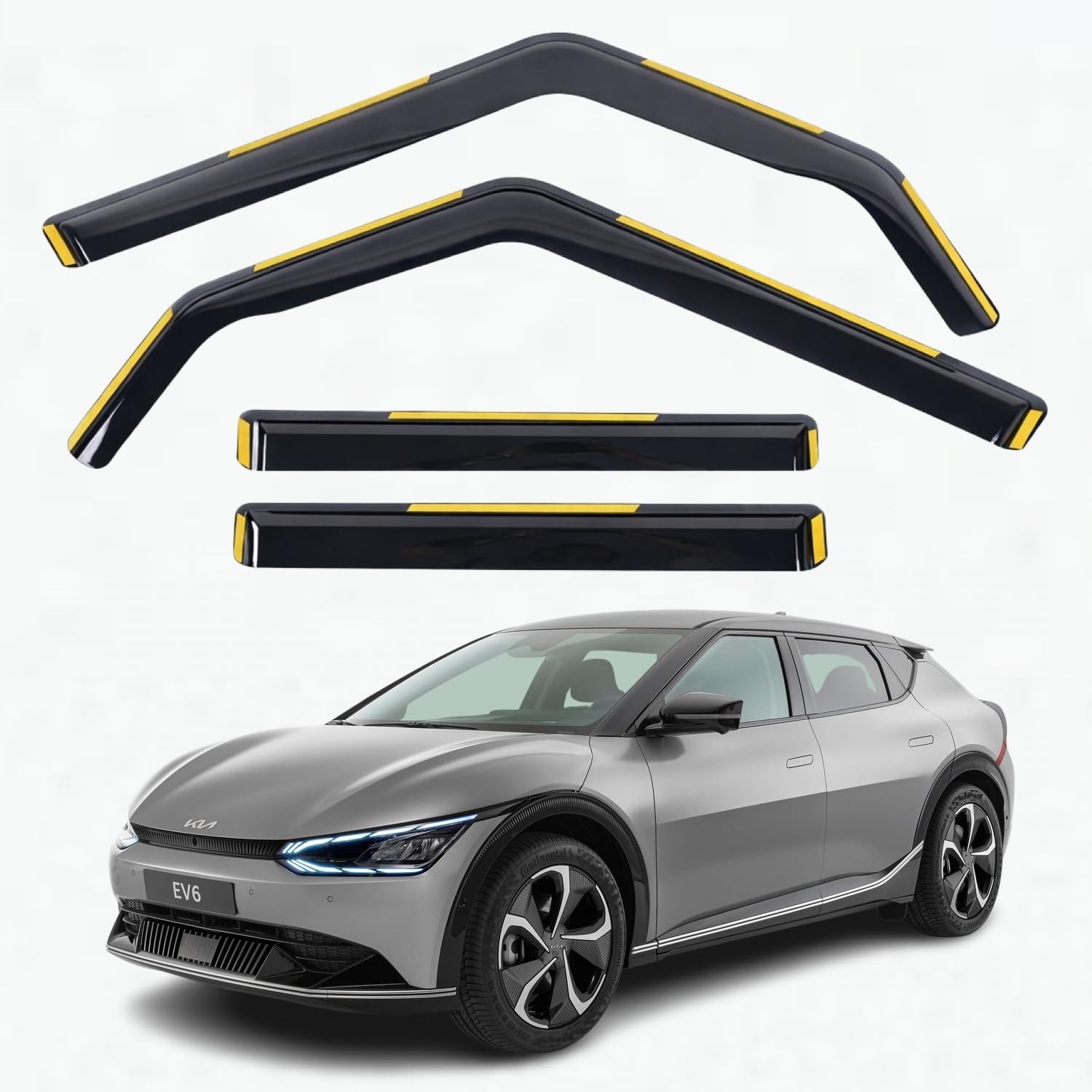 In-Channel Wind Deflectors, Kia EV6 2021–2026
