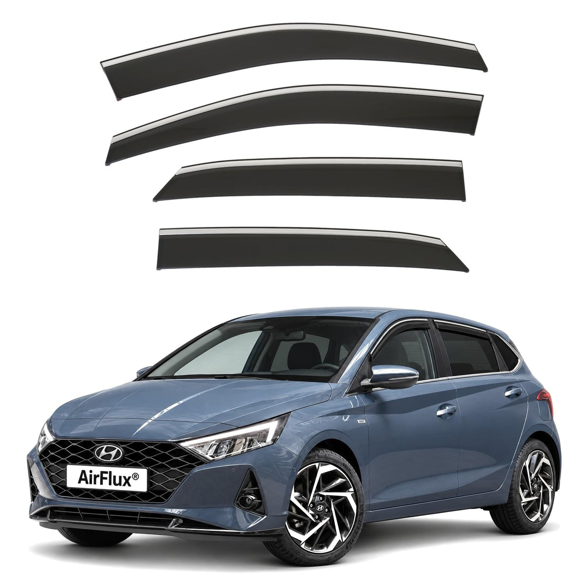 AirFlux wind deflectors for Hyundai i20 Mk3 2020 to 2027