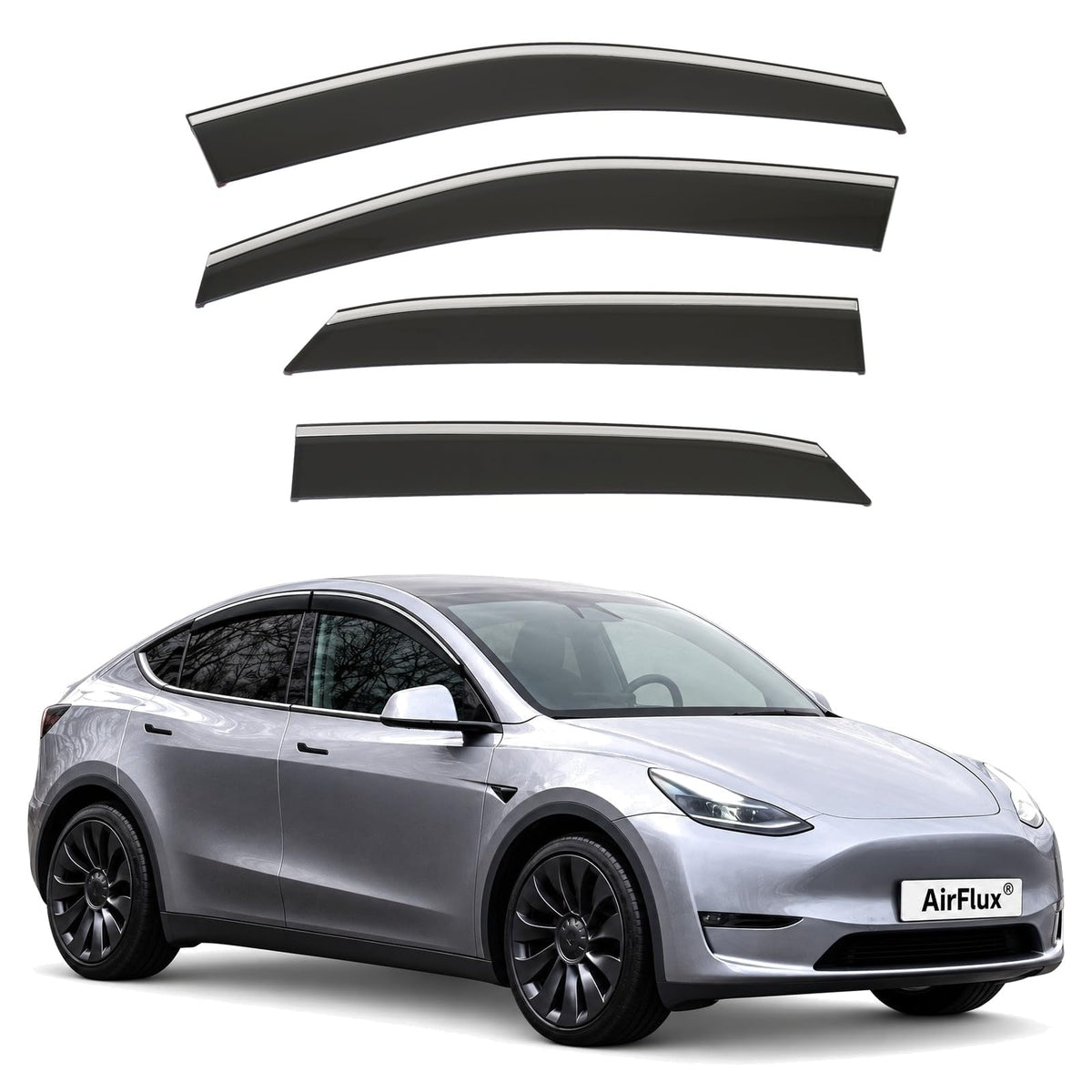 AirFlux wind deflectors for Tesla Model Y 2020 to 2027