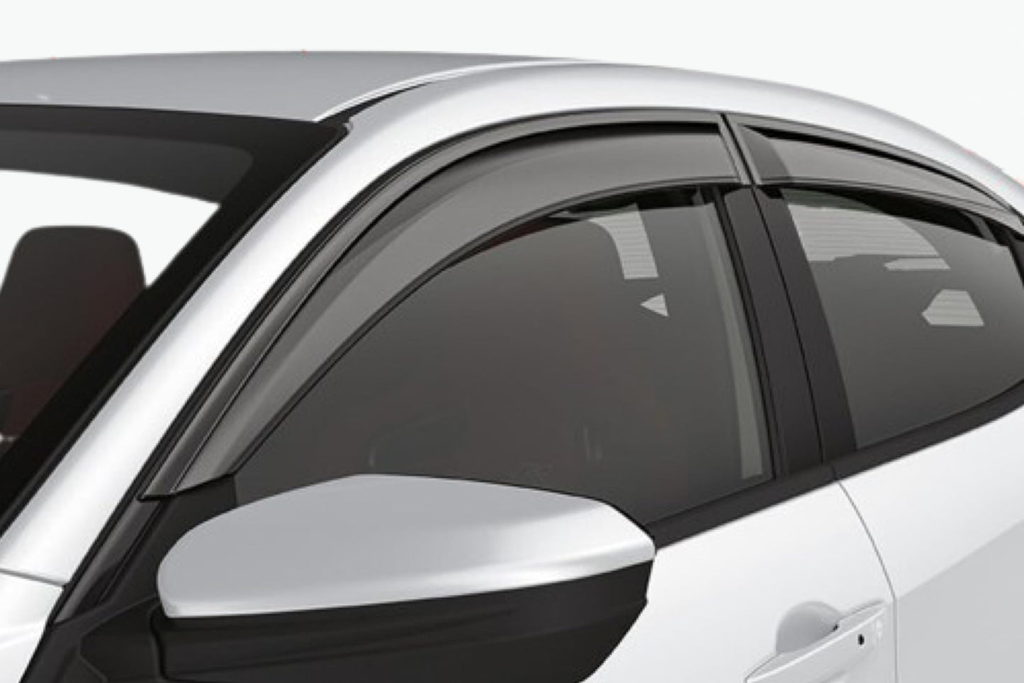 Set Of 4 STICK-ON Wind Deflectors Compatible with NISSAN X-TRAIL 2014 2015 2016 2017 2018 2019 2020 2021 Models