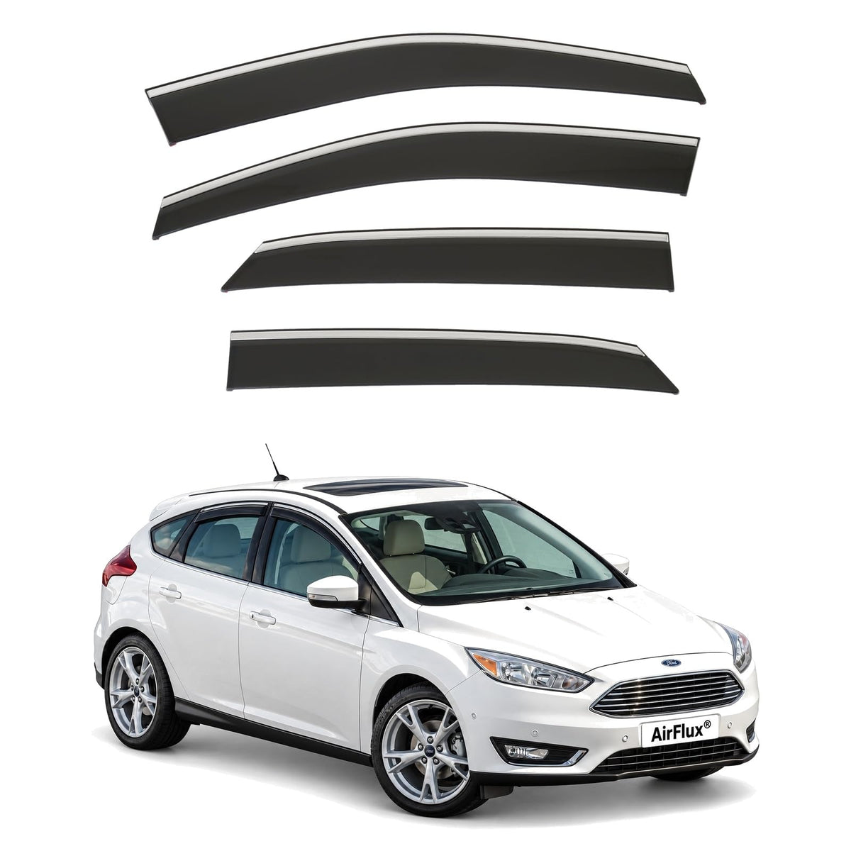 AirFlux wind deflectors for Ford Focus Mk3 2011 to 2018