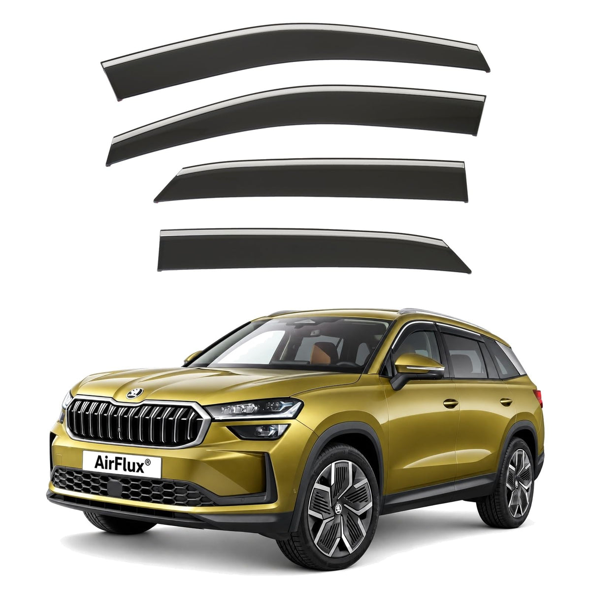 AirFlux wind deflectors for Skoda Kodiaq Mk2 2024 to 2027