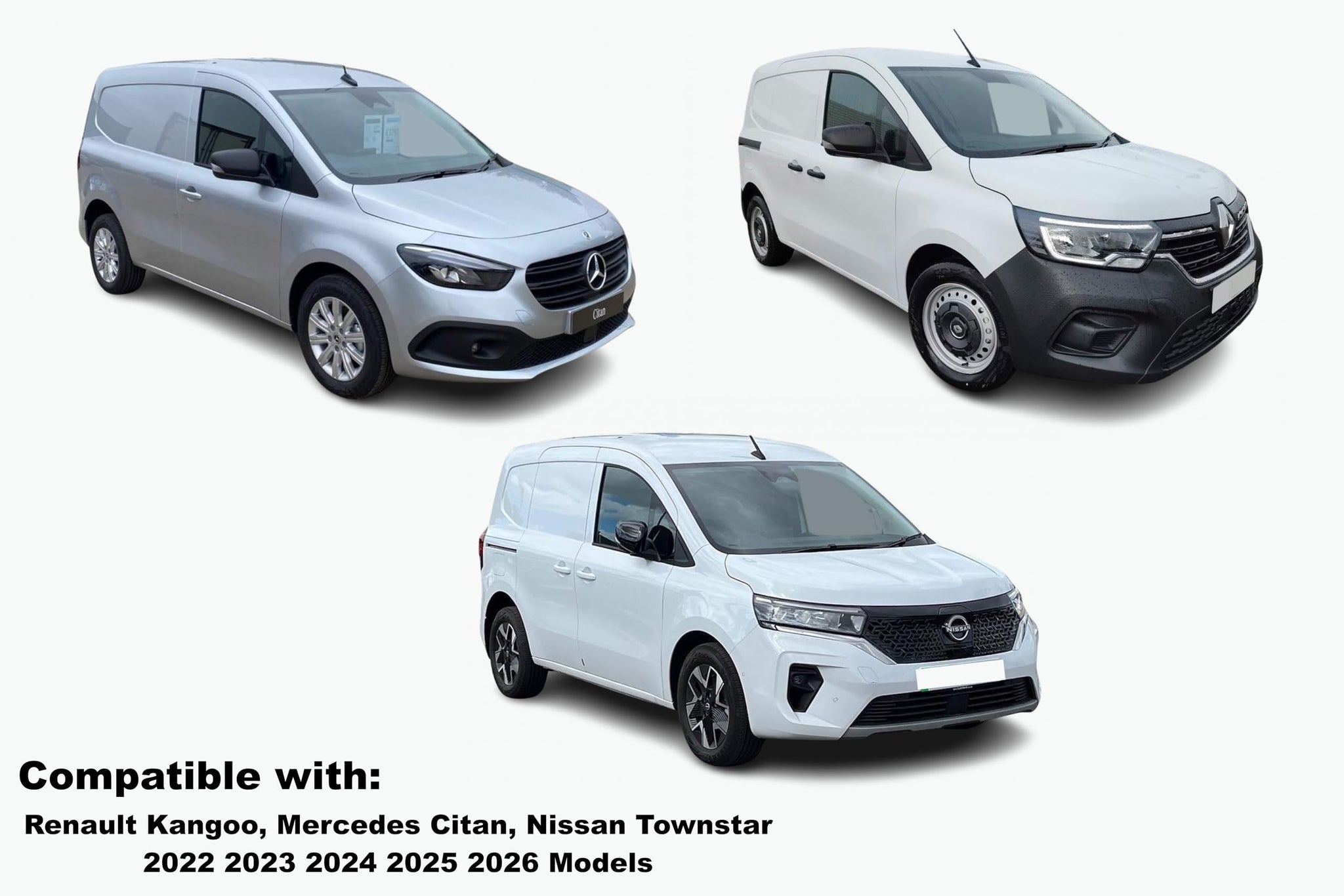 Mercedes-Benz Citan Wind Deflectors 2022–2026, In-Channel