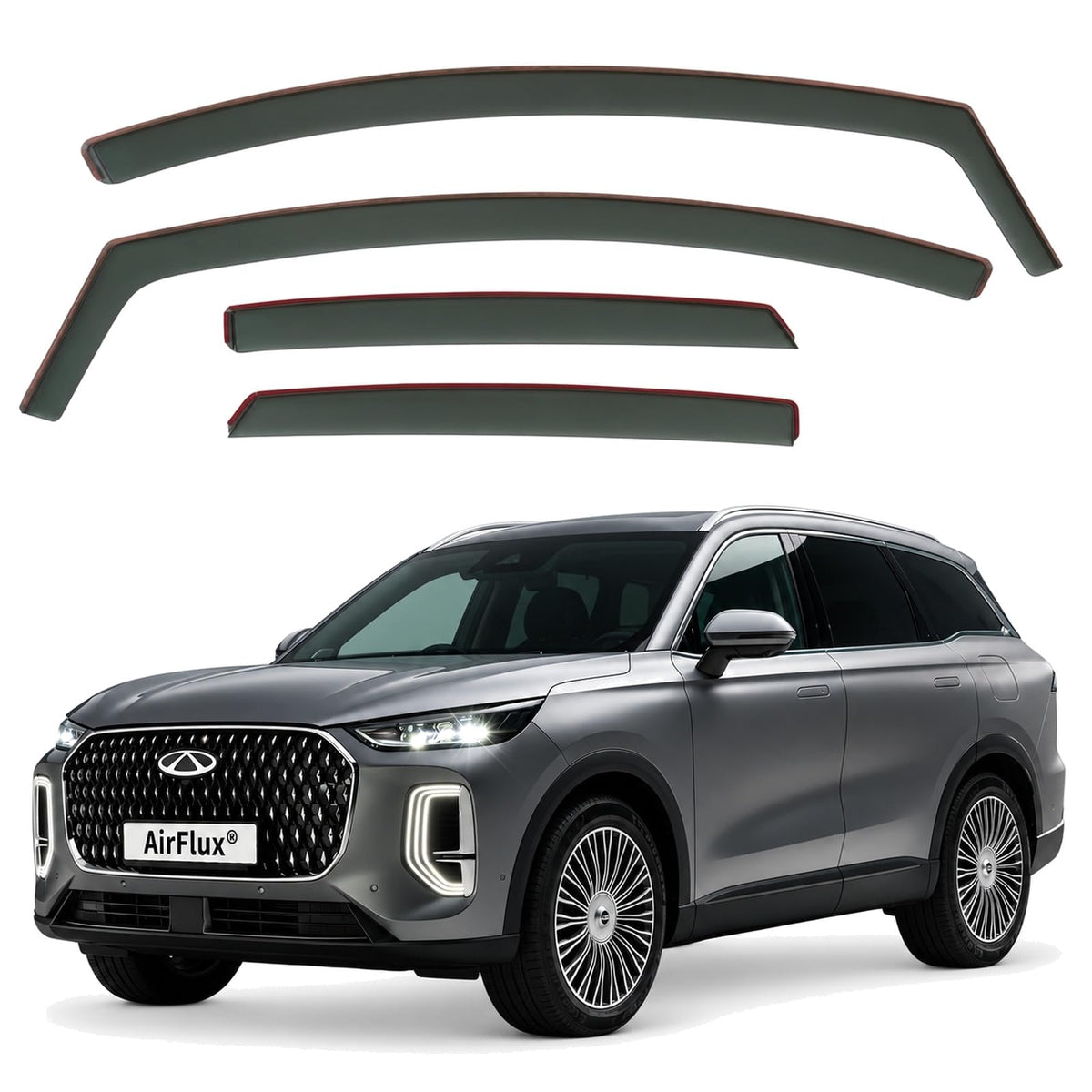 AirFlux wind deflectors for Chery Tiggo 9 2025 to 2027