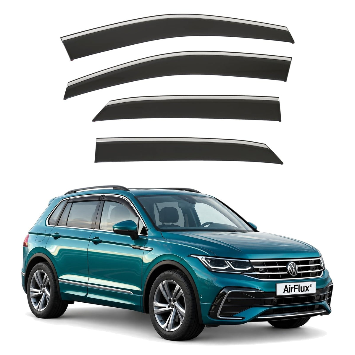 AirFlux wind deflectors for VW Tiguan Mk2 2016 to 2024