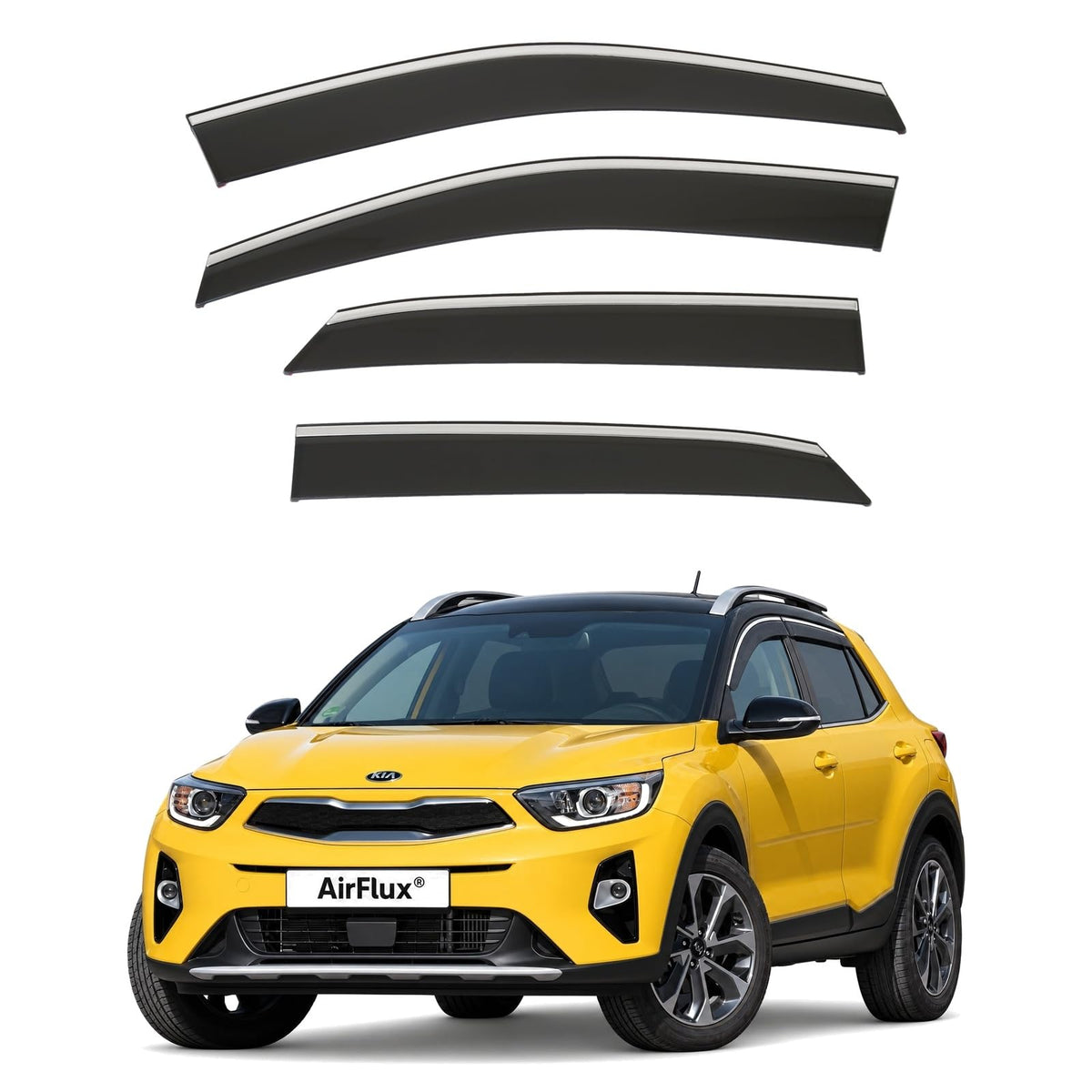 AirFlux wind deflectors for Kia Stonic 2017 to 2027