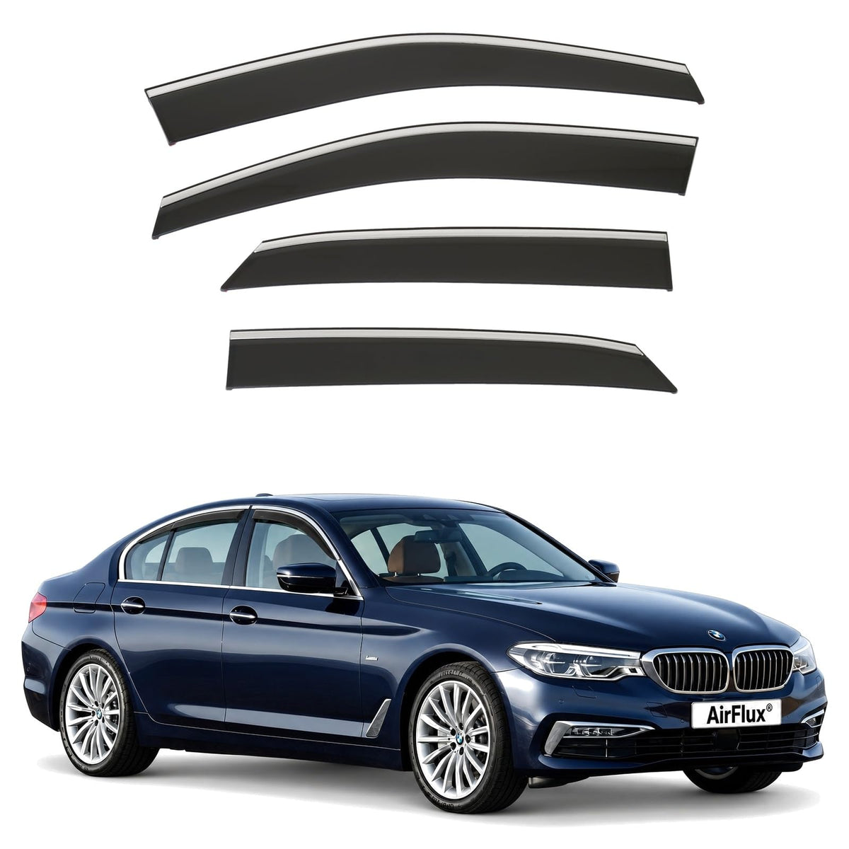 AirFlux wind deflectors for BMW 5 Series G30 2017 to 2023