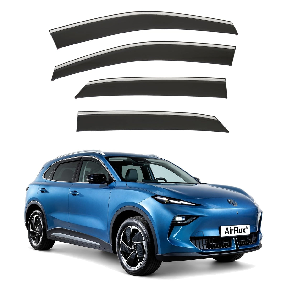 AirFlux wind deflectors for MG S5 EV 2025 to 2027